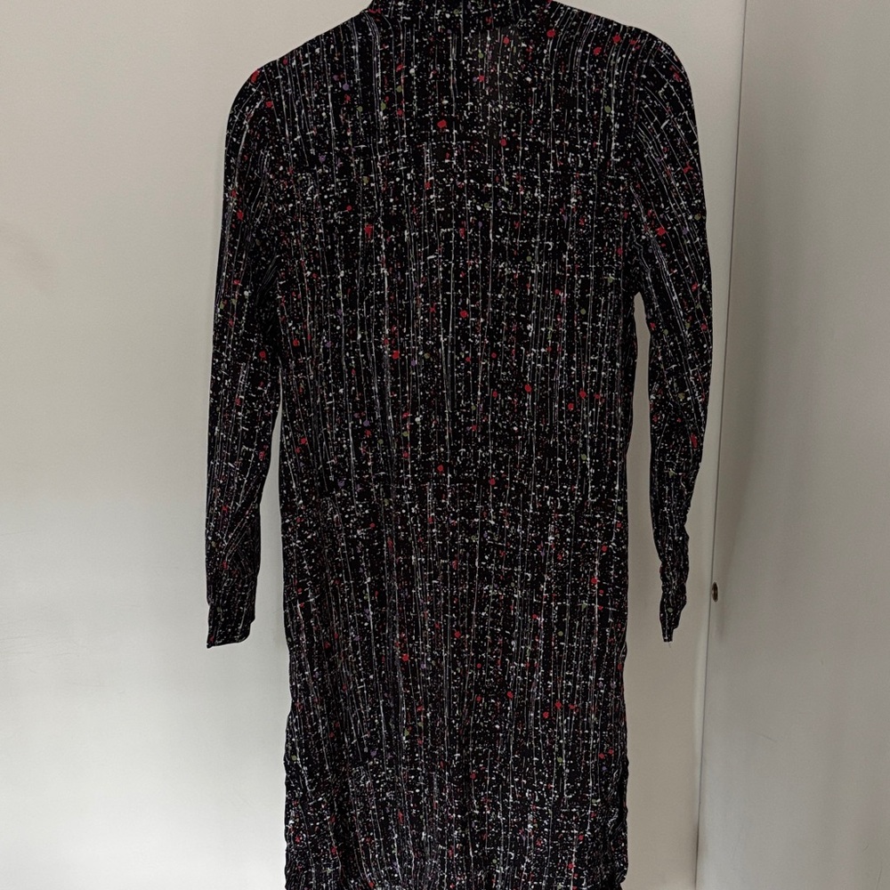 & Other Stories Black and Red Long Sleeve Dress